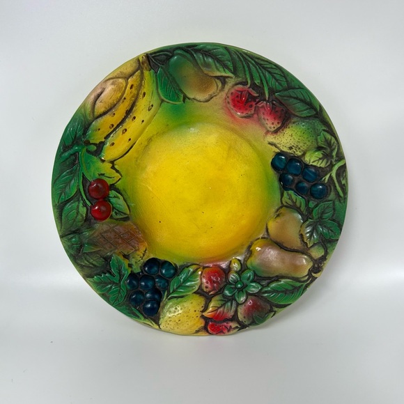 Vtg MCM Nancy Pew Japan mini decorative pitcher & basin set Multi Fruit pattern - Picture 8 of 13